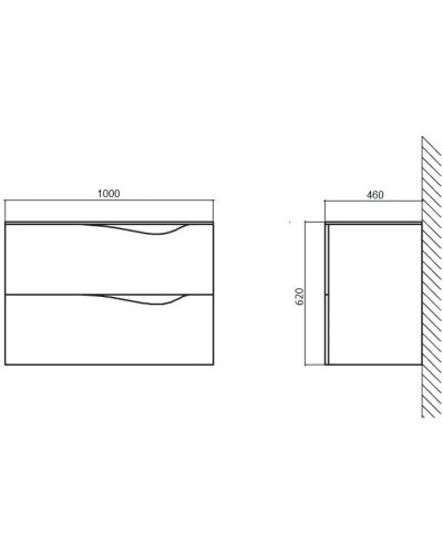 Раковина 100х46 см BelBagno Clima BB13100L