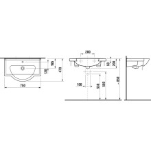 Раковина 75x47 см Jika Mio 8147160001041