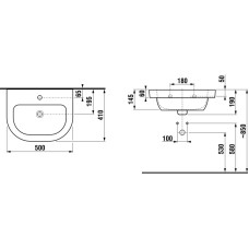 Раковина 50x41 см Jika Olymp 8126110001041