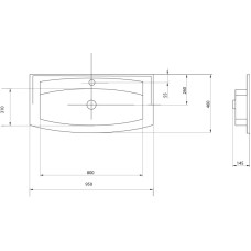 Раковина 95х46 см Акватон Милан М 1A70653KML010