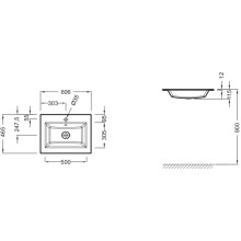 Раковина 60,6х46,5 см Jacob Delafon Vox EB2105-DD2