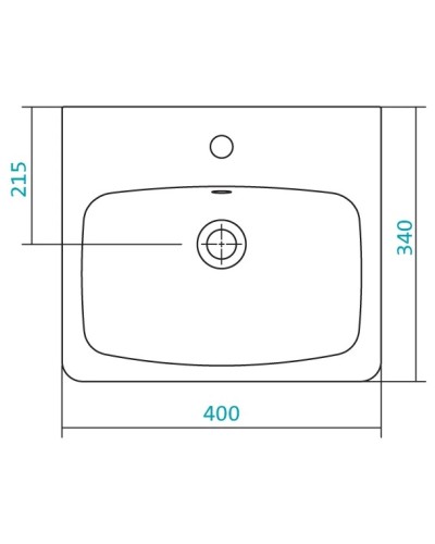 Раковина 40х34 см Santek Нео 1.WH30.2.183