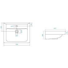 Раковина 55х38 см Santek Тигода 1.WH30.2.127