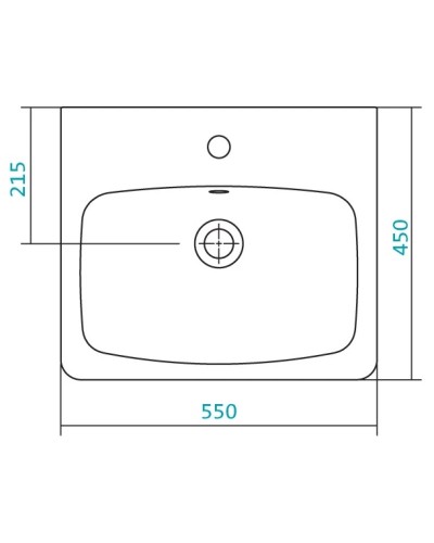 Раковина 55х45 см Santek Нео 1.WH30.2.185