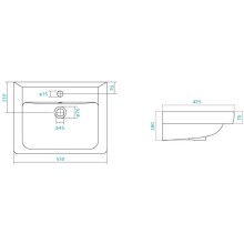 Раковина 55х47,5 см Santek Тигода 1.WH30.2.126