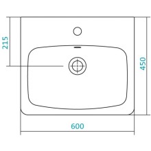 Раковина 60х45 см Santek Нео 1.WH30.2.186