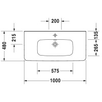 Раковина 100х48 см Duravit DuraStyle 2320100000