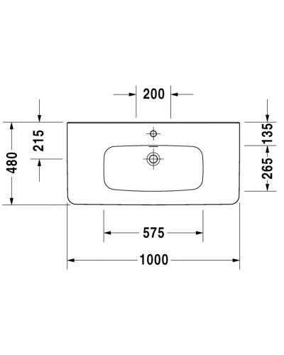 Раковина 100х48 см Duravit DuraStyle 2320100000