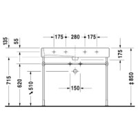 Раковина 100х47 см Duravit Vero 0454100000