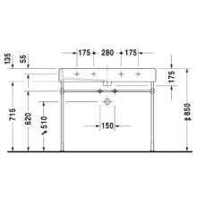 Раковина 100х47 см Duravit Vero 0454100000