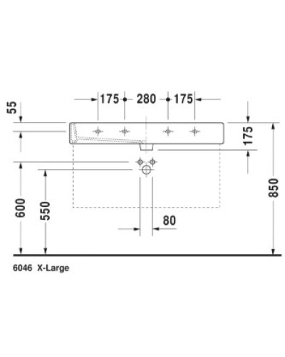 Раковина 100х47 см Duravit Vero 0454100000