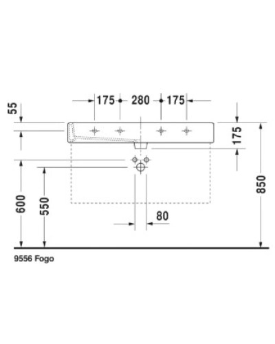 Раковина 100х47 см Duravit Vero 0454100000