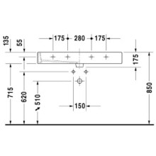 Раковина 100х47 см Duravit Vero 0454100000