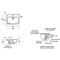 Раковина 55х45 см Ideal Standard Tempo T059001