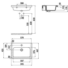 Раковина 59,5х44,7 см Creavit Ipek IP06000000