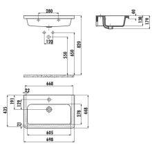 Раковина 69.8х44,8 см Creavit Ipek IP07000000