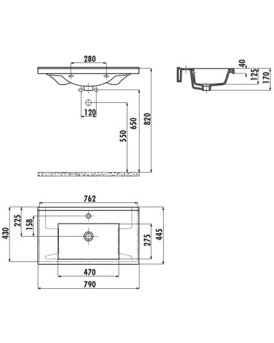 Раковина 79х44,5 см Creavit Net NT08400000