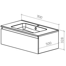 Раковина 70х50 см Astra-Form Альфа 020301