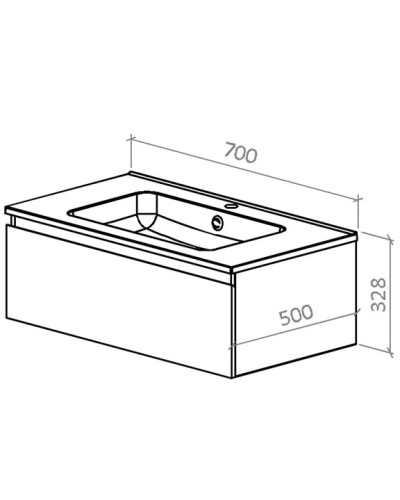 Раковина 70х50 см Astra-Form Альфа 020301