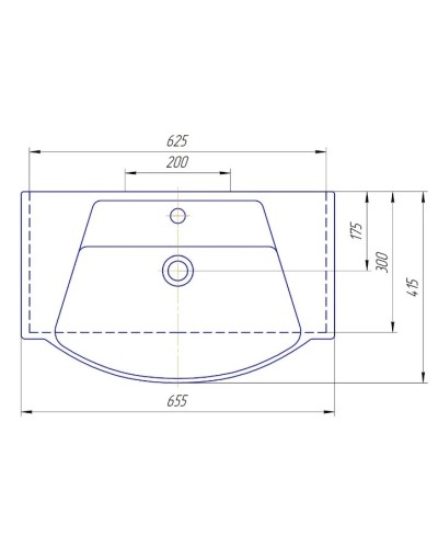 Раковина 65,5х41,5 см Kirovit Монро 650