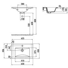 Раковина 65х45 см Creavit Su SU065-00CB00E-0000