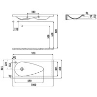 Раковина 100х45 см Creavit Trump TP101-00CB00E-0000