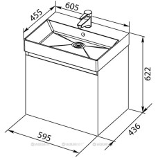 Раковина Aquanet Sanovit 60 Slim Synergy