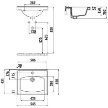 Раковина 54,5х45 см Creavit Sera TF155-00CB00E-0000