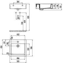 Раковина 50,5х50,6 см Creavit TP25000000