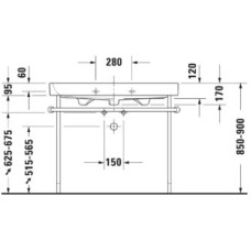 Раковина 100х50,5 см Duravit Happy D.2 2318100000