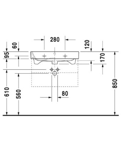 Раковина 65х50,5 см Duravit Happy D.2 2318650000