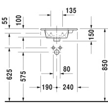 Раковина 43х30 см Duravit ME by Starck 0723430000