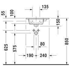 Раковина 43х30 см Duravit ME by Starck 0723430000