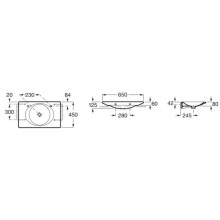 Раковина 65х45 см Roca Kalahari 327874000