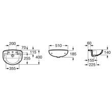 Раковина 51х40 см Roca Laura 32739E000