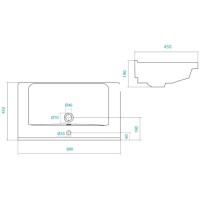 Раковина 80х45 см Акватон Миранда 1WH302251