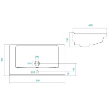 Раковина 80х45 см Акватон Миранда 1WH302251