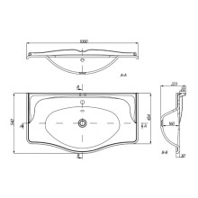 Раковина 100х54 см Акватон Версаль 1A712431VS200