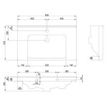 Раковина 80х47 см OWL 1975 Harmony 640207