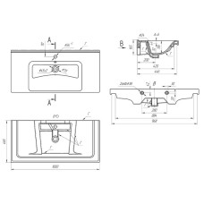 Раковина 100х46,5 см OWL 1975 Harmony 641259