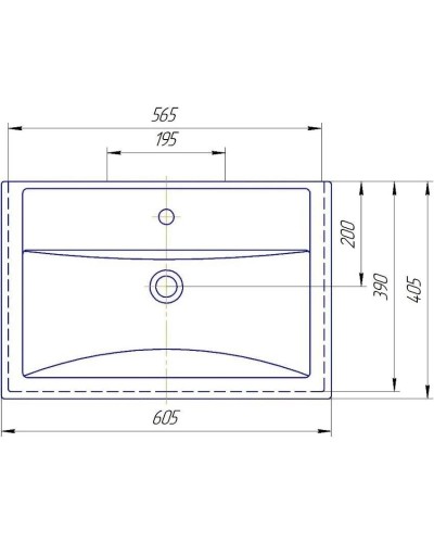 Раковина 60,5х40,5 см ASB-Mebel Фостер