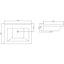 Раковина 60,5х45 см ASB-Mebel Миранда