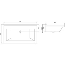 Раковина 80,5х45,5 см ASB-Mebel Миранда