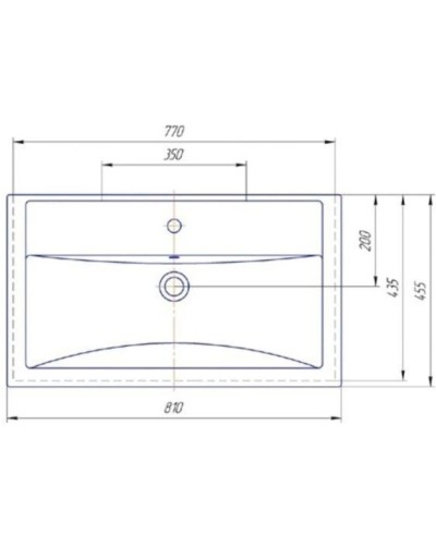 Раковина 81х45,5 см ASB-Mebel Фостер