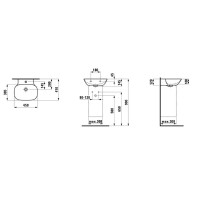 Раковина 45x41 см Laufen Ino 8.1530.1.000.104.1