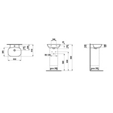 Раковина 45x41 см Laufen Ino 8.1530.1.000.104.1