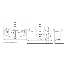 Раковина 150x51 см Laufen Palace 8.1370.6.000.104.1