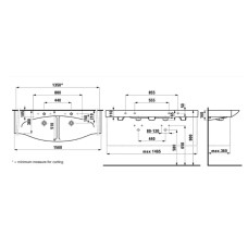 Раковина 150x51 см Laufen Palace 8.1370.6.000.104.1