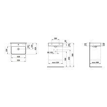Раковина 55x42 см Laufen Val 8.1028.2.000.104.1