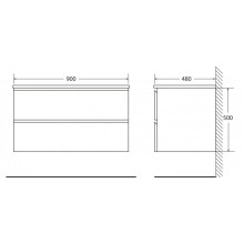 Раковина 90х48 см BelBagno Luce BB900AB